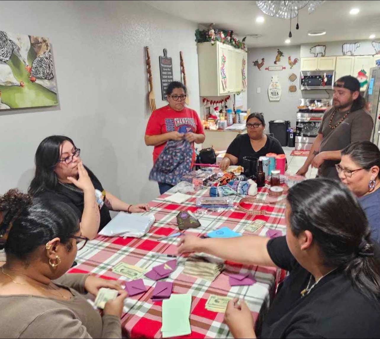 ICCT community members planning Honor Our Elders event.